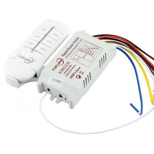 Ασύρματος Τηλεχειρισμός 4 καναλιών 220VAC A04