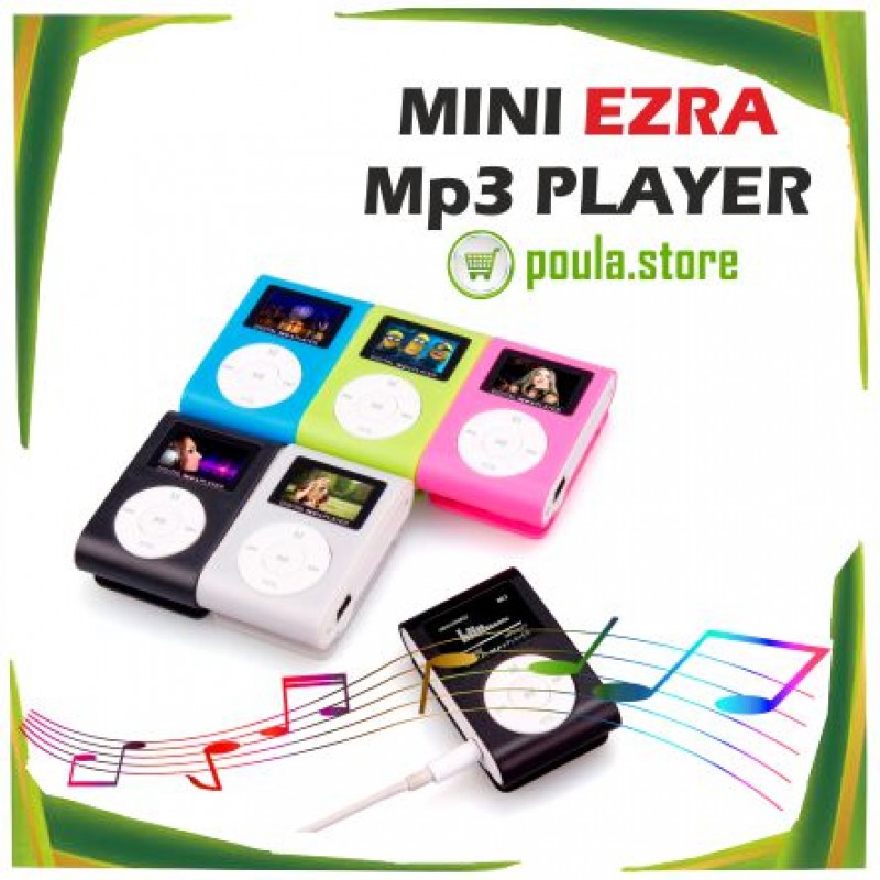 EZRA Mini MP3 Player, με υποδοχή κάρτας sd/mp3 ράδιο