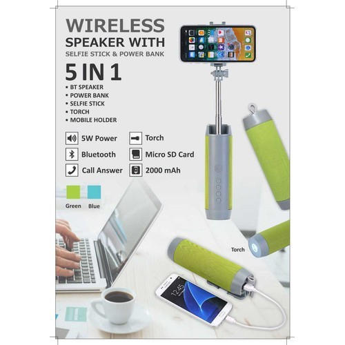 2 ΣΕ 1 Selfie Stick Ασύρματο ηχείο A8 Bluetooth 5 Watt 