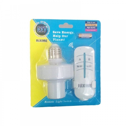 ΑΣΥΡΜΑΤΗ ΣΥΣΚΕΥΗ-ΒΑΣΗ ΛΑΜΠΤΗΡΑ Ε27 AC WIRELESS REMOTE CONTROL LAMP RIXME