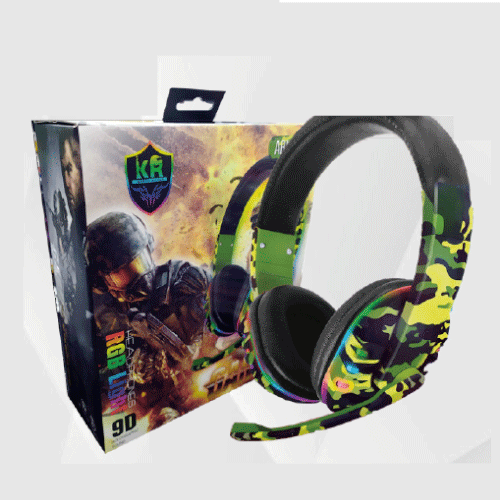 Ακουστικό GAMING Φωτιζόμενο KR-GM602 RGB Light On-Ear μικρόφωνο