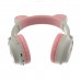 Παιδικά ακουστικά με αυτάκια  BT-028C Μικρόφωνο Bluetooth 5.0 sd ΡΟΖ-ΚΟΚΚΙΝΑ-ΜΑΥΡΑ