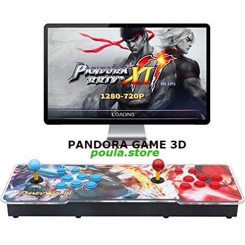 Κονσόλα 3003 παιχνιδιών Arcade Pandora 3D Διπλούς μοχλούς 1280X720 Full HD