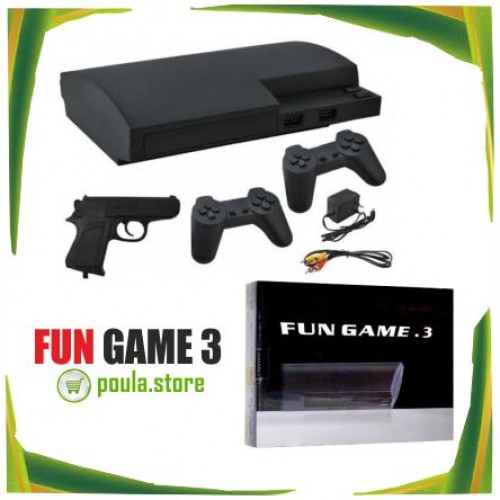 Fun Game 3 Κλασική Κονσόλα παιχνιδιών 8 bit με 2 χειριστήρια και πιστόλι