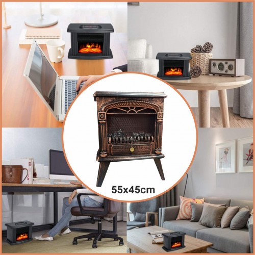 Ηλεκτρικά Τζάκια 55x45cm Θέρμανσης και διακόσμησης φλόγας 950W/1950W