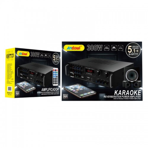 Andowl Ενισχυτής με λειτουργία Karaoke Q-GF777 