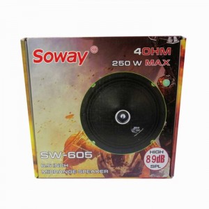 Ηχεία αυτοκινήτου SM-605 250W 4OHM 6.5inh 89db