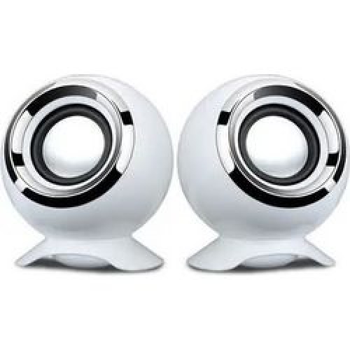 Λευκά Ενσύρματα Μίνι Ηχεία Υπολογιστή - USB - AUX, EZRA EA56 2x3W