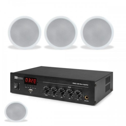 Πακέτο Οροφής Ενισχυτής & 4 Ηχεία Οροφής για καταστήματα-cafe