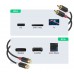 Καλώδιο ήχου 2 RCA σε 2RCA 2.0M Αρσενικό-Θηλυκό Q-HD621 Καλώδιο ήχου 2 RCA σε 2RCA 2.0M Αρσενικό-Θηλυκό Q-HD621