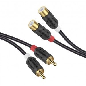 Καλώδιο ήχου 2 RCA σε 2RCA 2.0M Αρσενικό-Θηλυκό Q-HD621