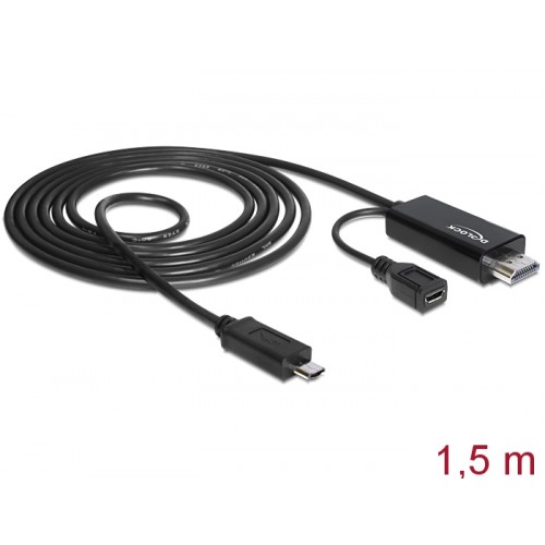 Καλώδιο εικόνας HDMI αρσενικό σε micro USB HD 1.5M