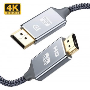 POWERTECH καλώδιο DisplayPort σε HDMI 4K 2m