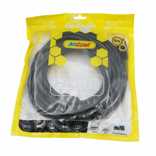 HDMI-HDMI ΚΑΛΩΔΙΟ 5m ANDOWL AN-QHD50