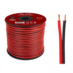 Καλώδιο ηχείων μεγαφωνικό 2×2.50mm κόκκινο-μαύρο