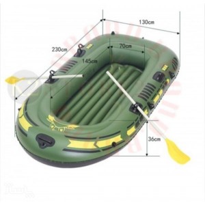 Φουσκωτή Βάρκα KAIXIANG 230x130cm 3 Ατόμων Με ΔΩΡΟ Κουπιά Και Τρόμπα