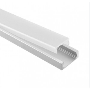 Προφίλ αλουμινίου 3m ανοδιωμένο για ταινίες LED 15.9x6mm με γαλακτούχο κάλυμμα