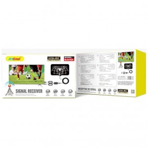 Εσωτερική Κεραία Τηλεόρασης Q-A164 Ultra 4K μαύρο