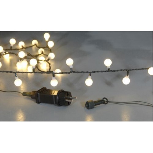 Χριστουγεννιάτικα Λαμπάκια Μαργαριτάρια Led Βροχή-Κουρτίνα 3m x 0.80cm IP44 ΑΔΙΑΒΡΟΧΑ