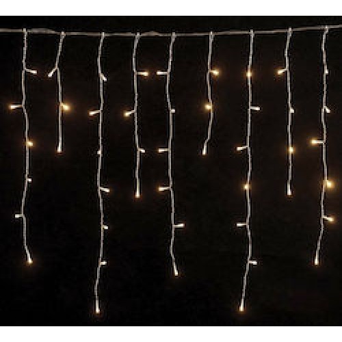 Χριστουγεννιάτικα Λαμπάκια Led Βροχή-Κουρτίνα Κίτρινα 3m x 0.80cm