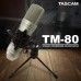 Μικρόφωνο Studio Πυκνωτικό TASCAM TM-80 βάση - καλώδιο
