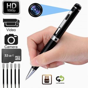 Κρυφός στυλός κάμερας 32GB Φωτογραφική μηχανή Βίντεο Full HD 1080P 
