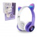 Ασύρματα Over Ear Παιδικά Ακουστικά Cat Headphones Φωτιζόμενα