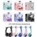 Ασύρματα Over Ear Παιδικά Ακουστικά Cat Headphones Φωτιζόμενα