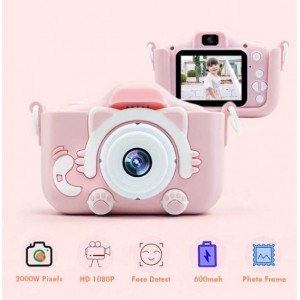 Επαναφορτιζόμενη Ψηφιακή Παιδική Φωτογραφική Μηχανή-Κάμερα με Διπλό Φακό 
