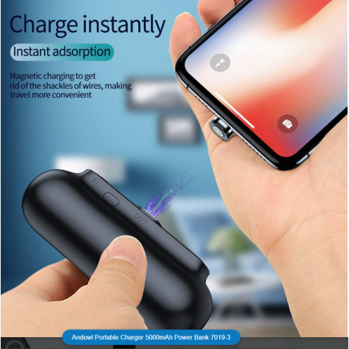 Φορητός Φορτιστής 5000mAh Power Bank 7019-3 Μαγνητικός
