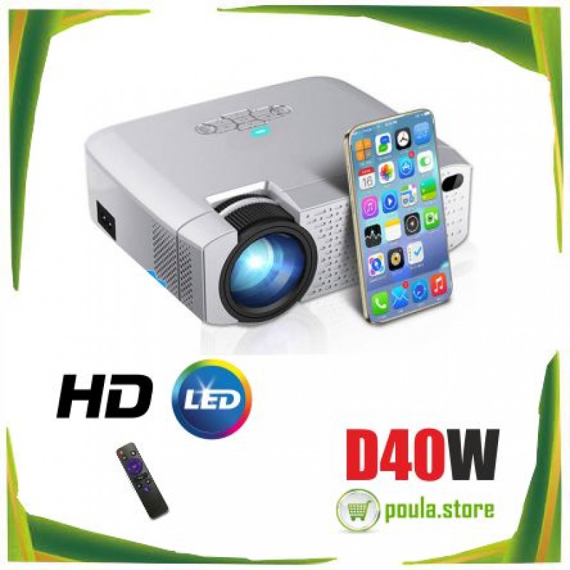 D40W LCD Projector Mirroring HD