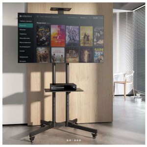 Βάση Τηλεόρασης Δαπέδου με ροδάκια 32” - 65″ έως 100kg