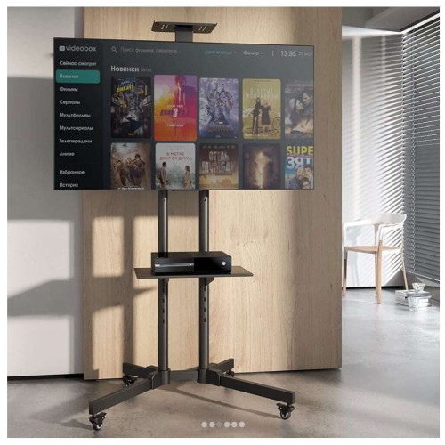 Βάση Τηλεόρασης Δαπέδου με ροδάκια 32” - 65″ έως 100kg