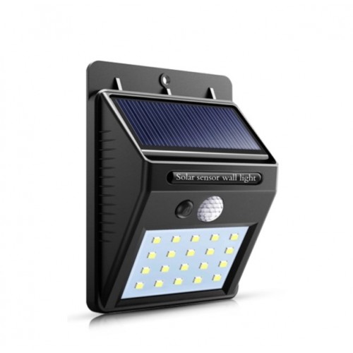 25 LED Αδιάβροχο IP64 Ηλιακό Led Τοίχου-Αισθητήρα Κίνησης 