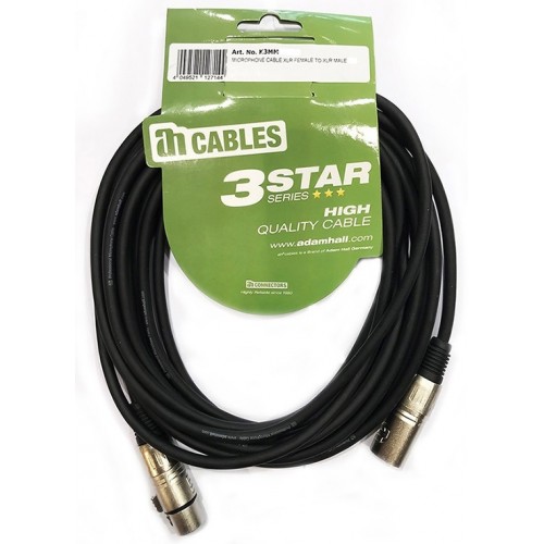 Adam Hall Microphone Cable XLR male - XLR female 10m (K3MMF1000)