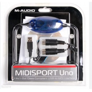 M-Audio Midi Interface Midisport UNO σε Μαύρο Χρώμα