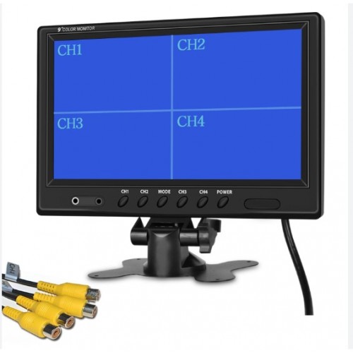 Monitor 9" TFT - LCD με 4 κανάλια εισόδων για κάμερες
