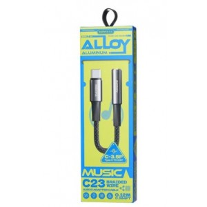 Καλώδιο προσαρμογέα ήχου C23 Type-C σε 3,5 mm