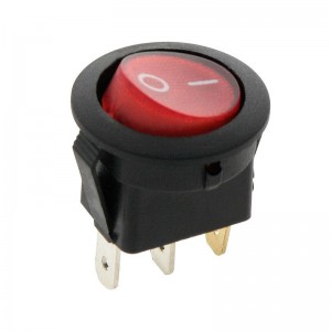 Διακόπτης ON-OFF με λαμπάκι 6A 250V/125V 10A Κόκκινος