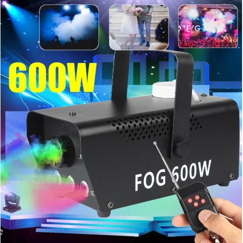 Fog-Party Ασύρματη Μηχανή Καπνού 600W LED DISCO 