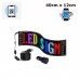 Led Εύκαμπτη Οθόνη Πάνελ Πινακίδα Bluetooth 40x12cm 