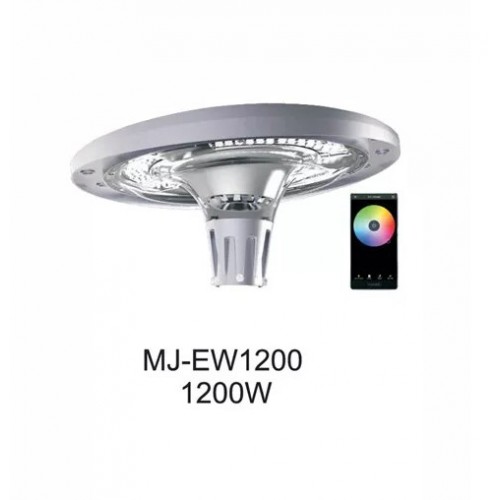 UFO Πολύχρωμος Ηλιακός φωτισμός κήπου Explorer Warrior 1200W με εφαρμογή