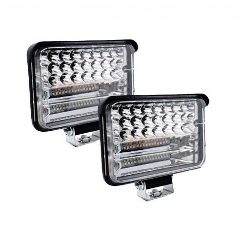 Ζευγάρι Προβολείς LED 12-24V με 2 σκάλες 108W COMBO