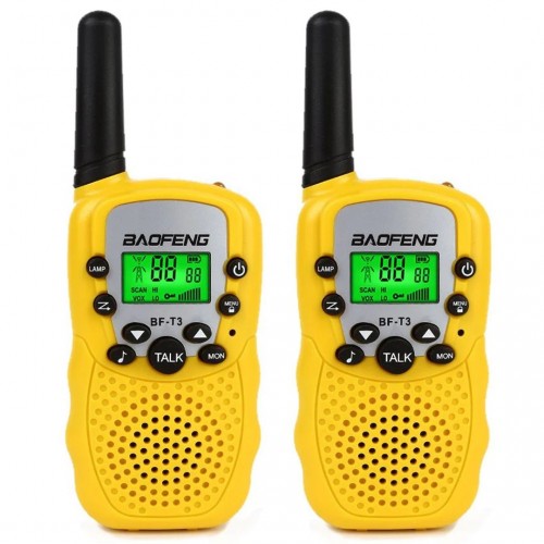 BF-T3 Walkie Talkie με Μονόχρωμη Οθόνη Σετ 2τμχ Xρωματιστά
