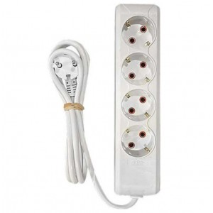 Πολύπριζο 4 Θέσεων Με Καλώδιο 2m