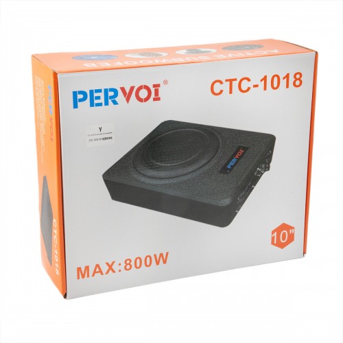 CTC-1018 Αυτοενισχυόμενο Subwoofer Αυτοκινήτου 10" 800W RMS PerVoi