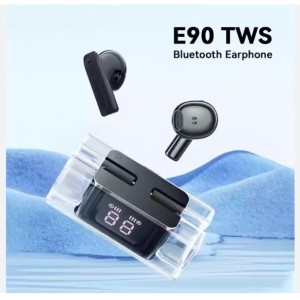 Ασύρματα ακουστικά TWS E90 BT με θήκη φόρτισης 3D Stereo Air Buds
