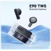 Ασύρματα ακουστικά TWS E90 BT με θήκη φόρτισης 3D Stereo Air Buds