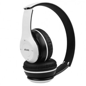 Ασύρματα/Ενσύρματα bluetouth over ear ακουστικά με 6 ώρες λειτουργίας Ezra BW18 Λευκό