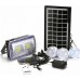 GD-11 Ηλιακό Κιτ Φωτισμού με Διπλό Προβολέα και 3 Λάμπες